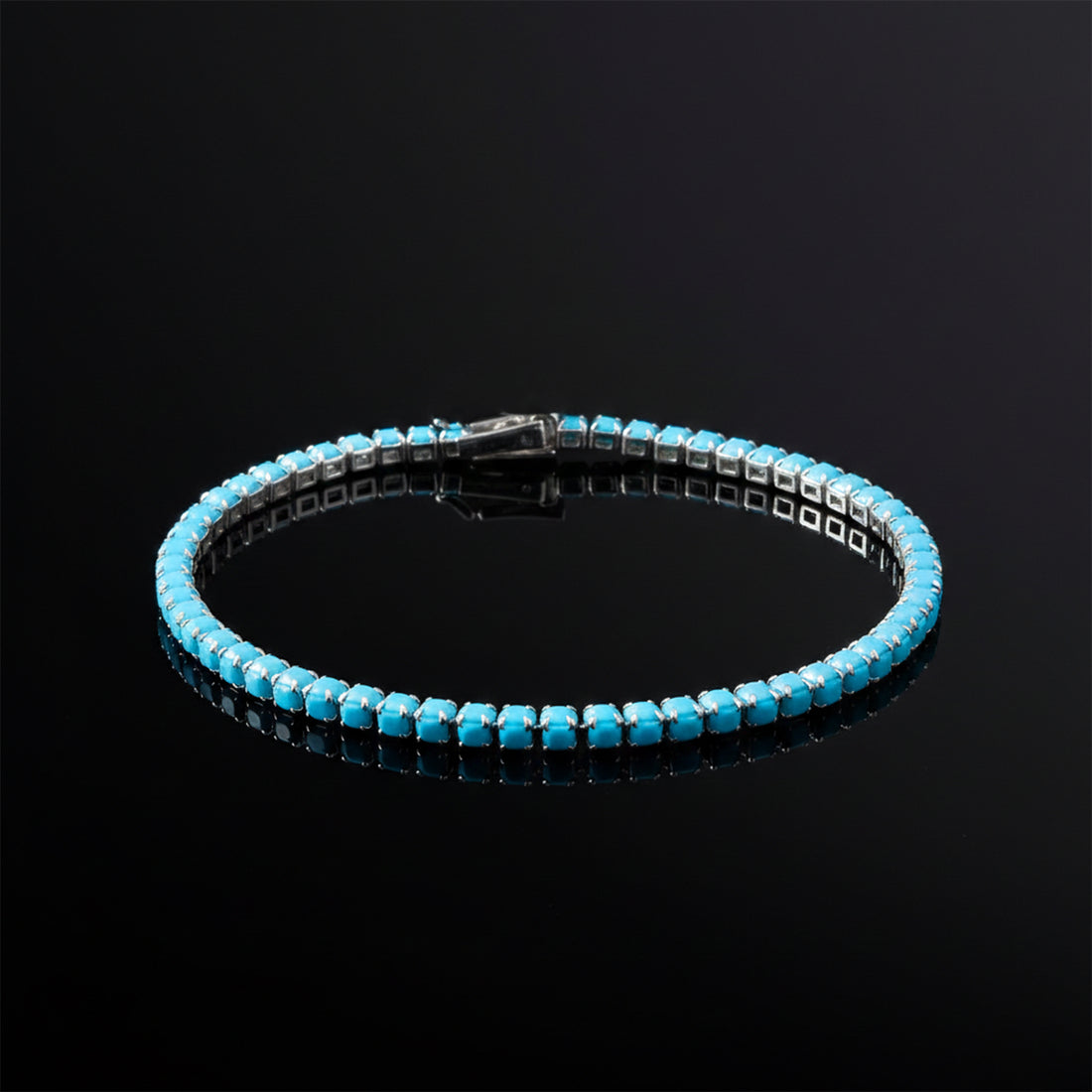 Turquoise Glow Tennis Bracelet GWB -74