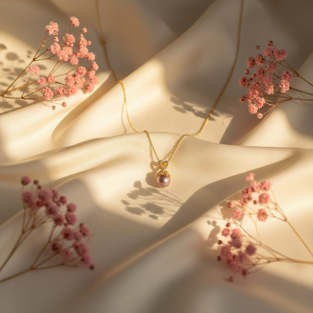 Minimalist Gold Pearl Necklace GWN -38