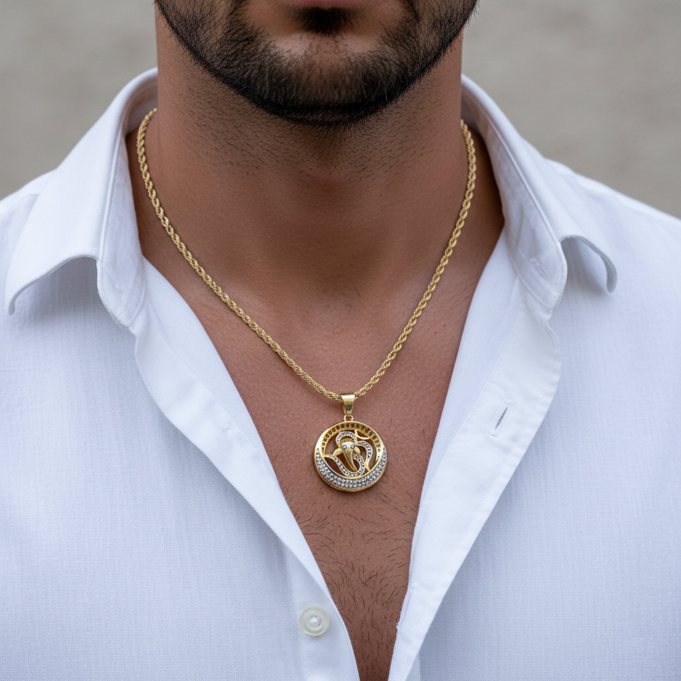 Ganesh Aura Pendant Chain GMP -8