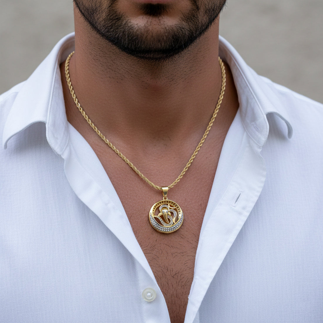 Ganesh Aura Pendant Chain GMP -8