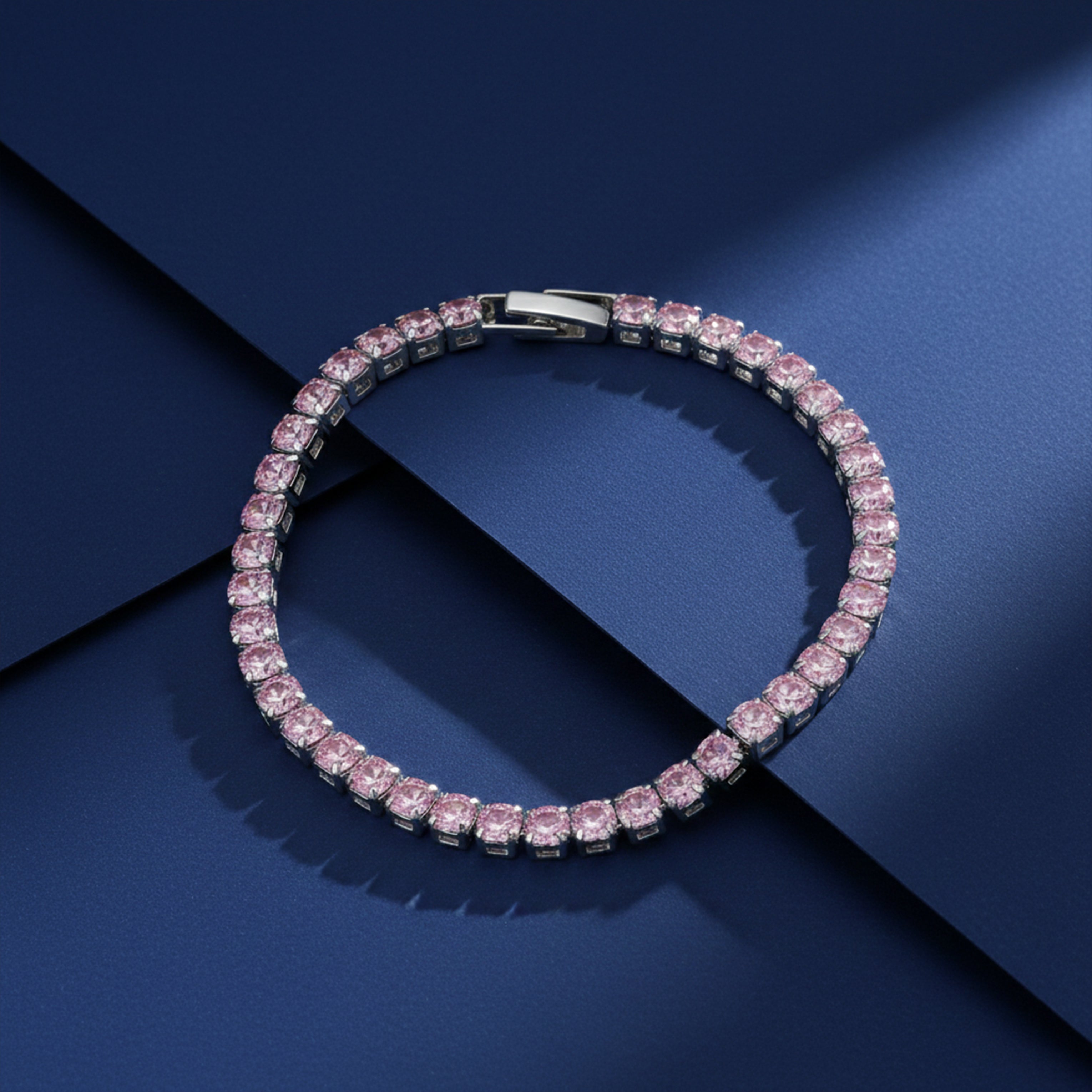 Pink Elegance Tennis Bracelet GWB -63