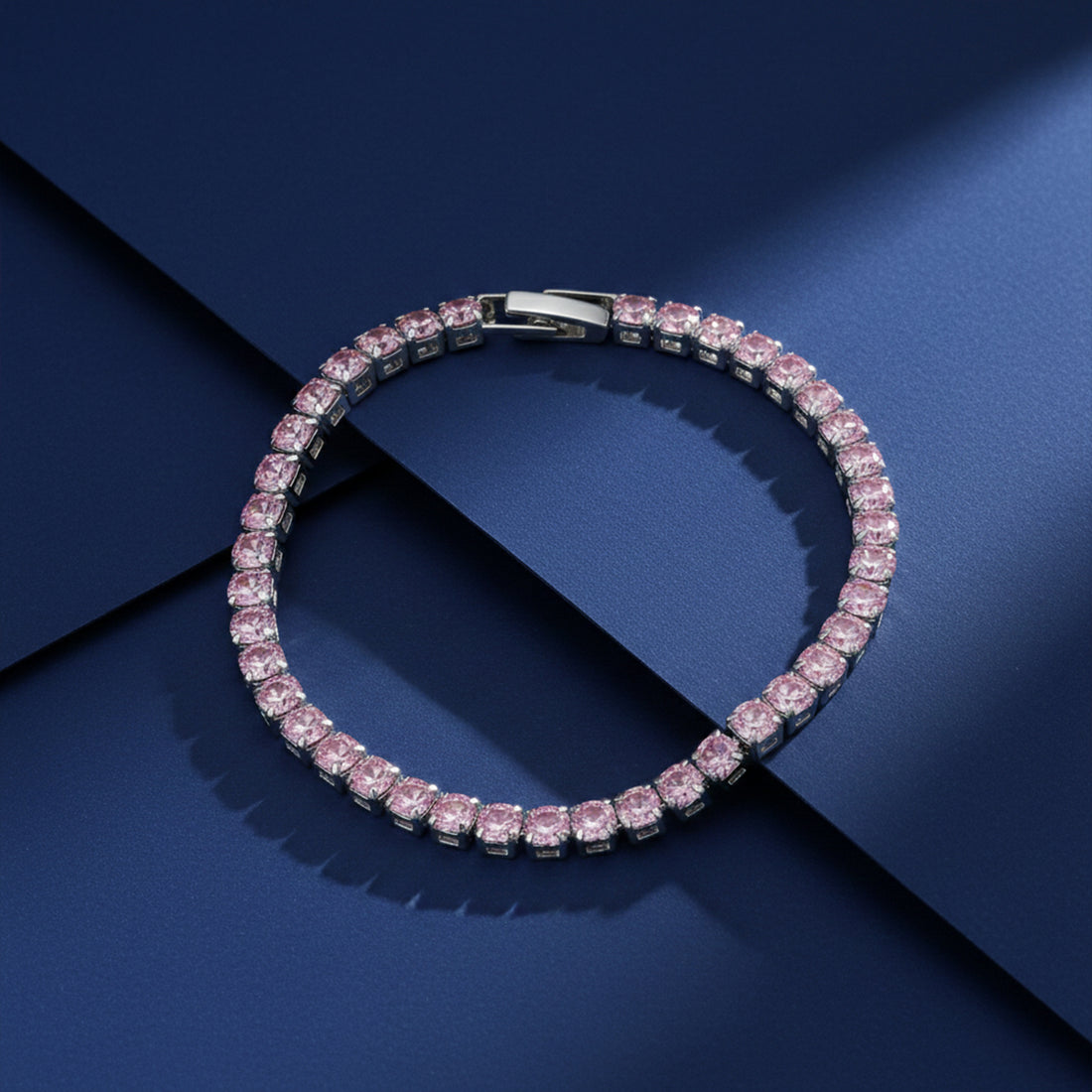 Pink Elegance Tennis Bracelet GWB -63