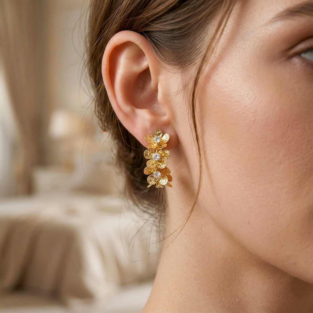 Flora Luxe Layered Earrings GWE -129