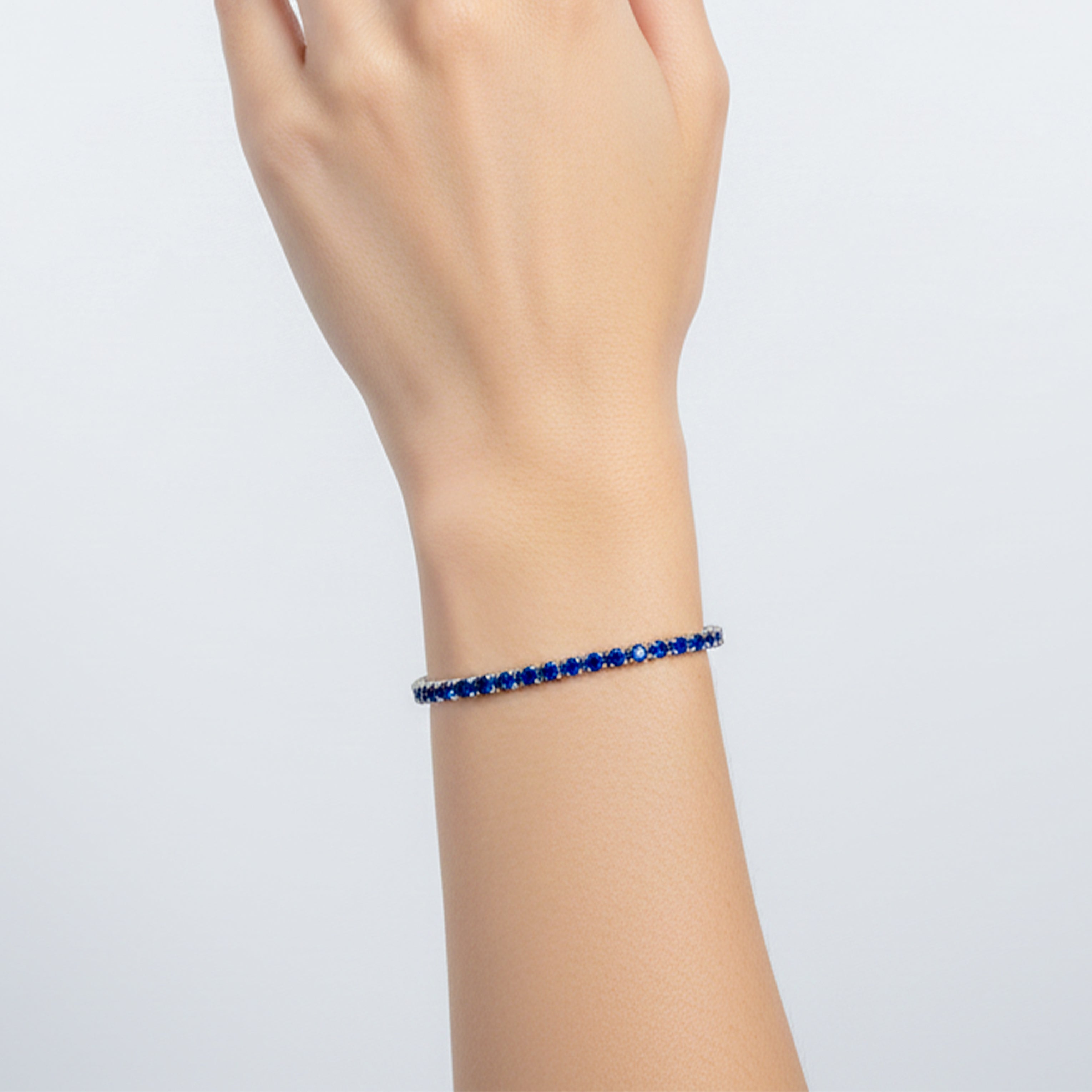 Royal Sapphire Tennis Bracelet GWB -72