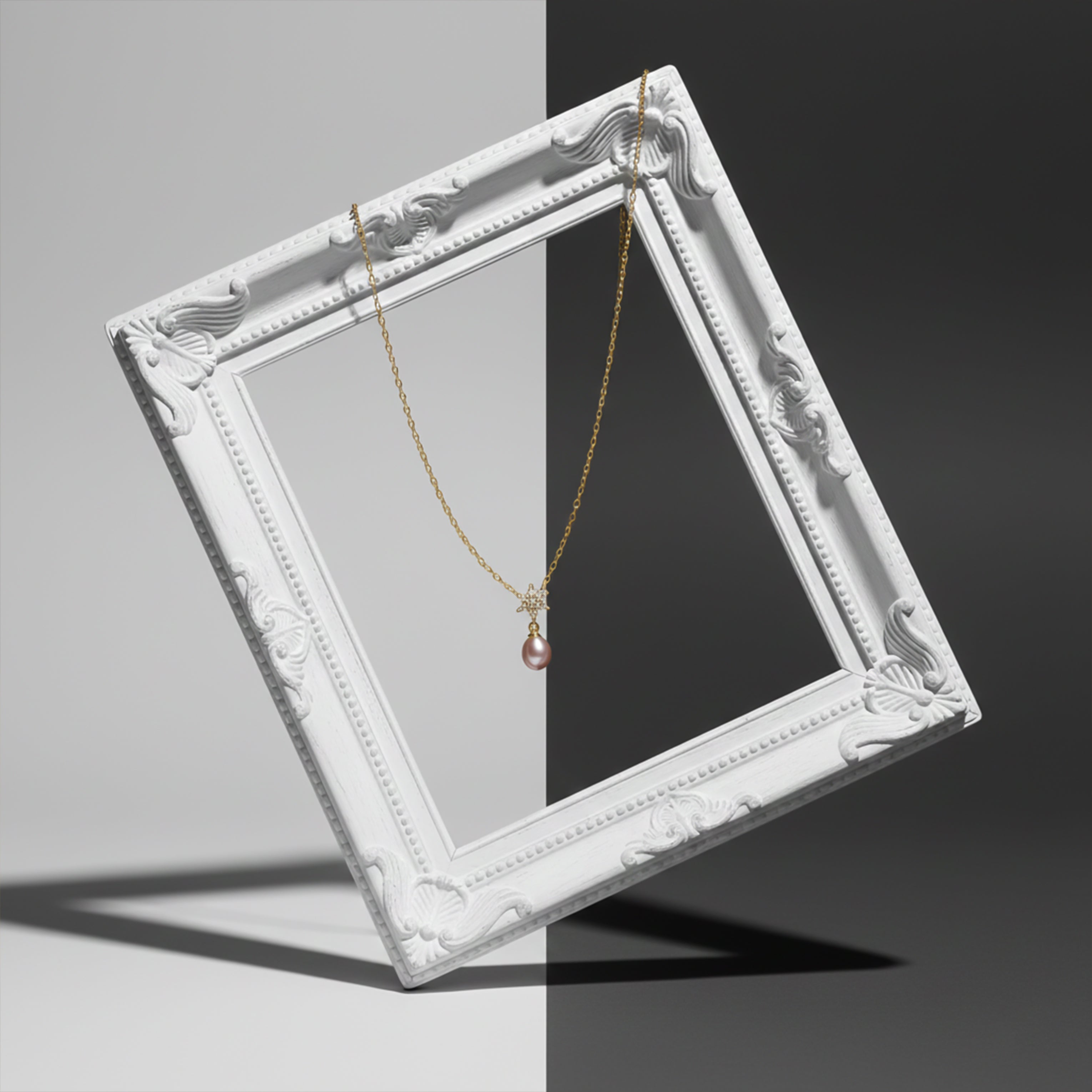 Crystal Star Pearl Pendant GWN -44