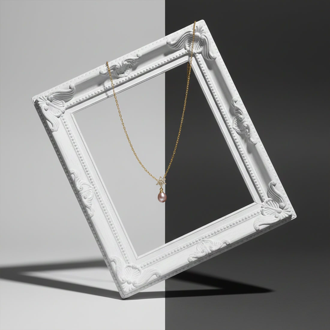 Crystal Star Pearl Pendant GWN -44