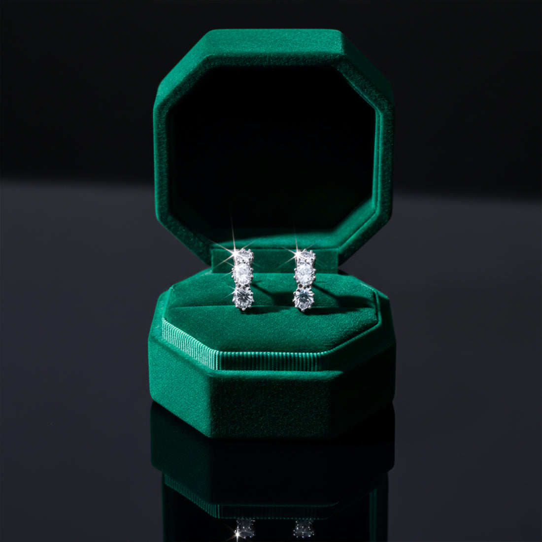 Celeste Trio Crystal Stud Earrings GWE -88