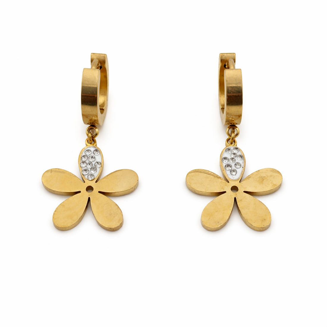 Golden Bloom Drop Hoops GWE -79