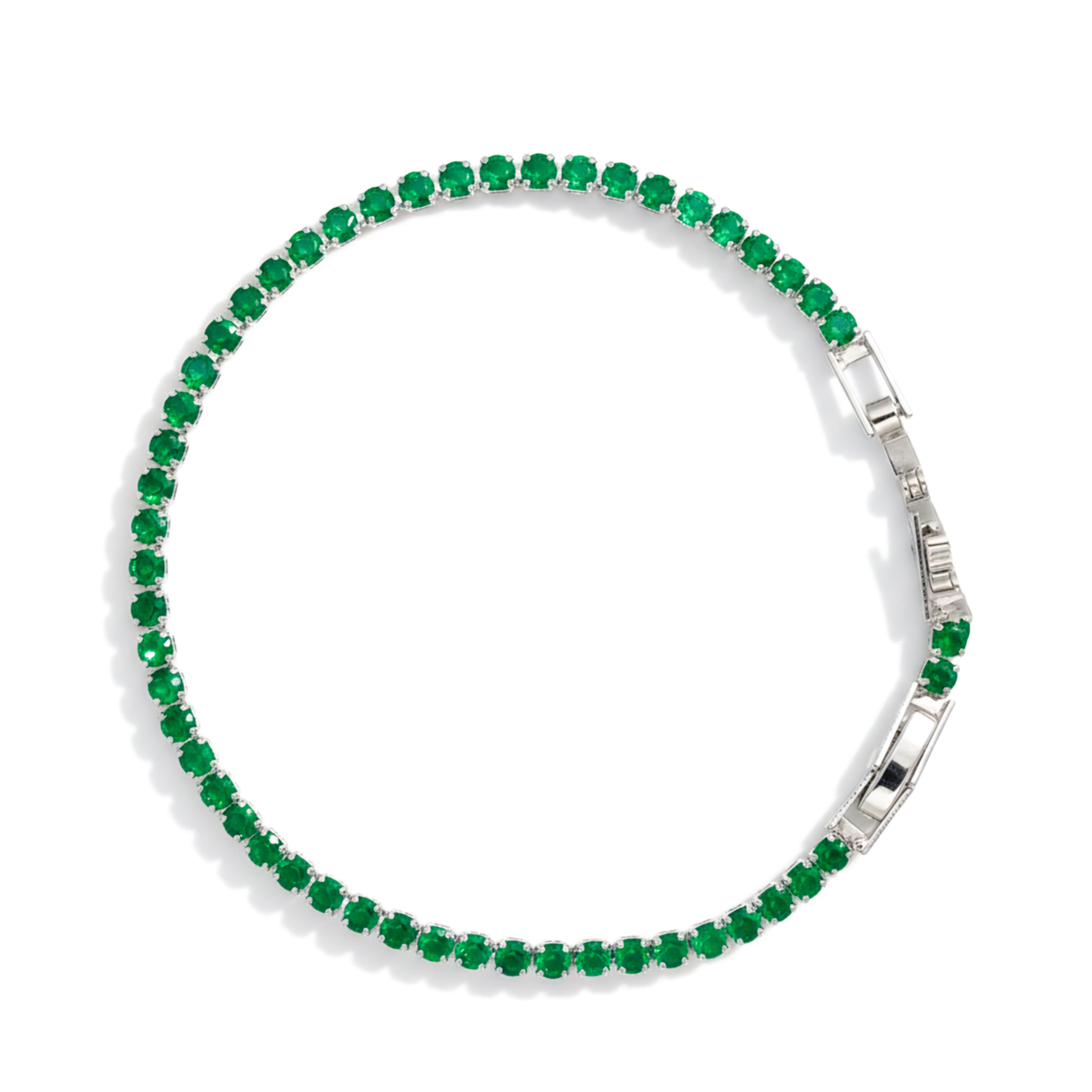 Emerald Glow Tennis Bracelet GWB -76