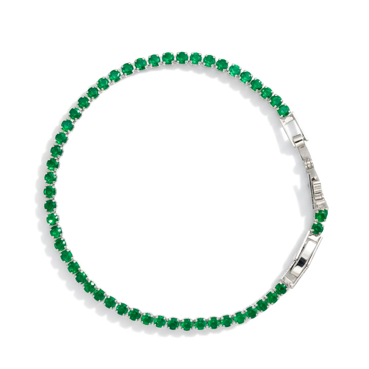 Emerald Glow Tennis Bracelet GWB -76