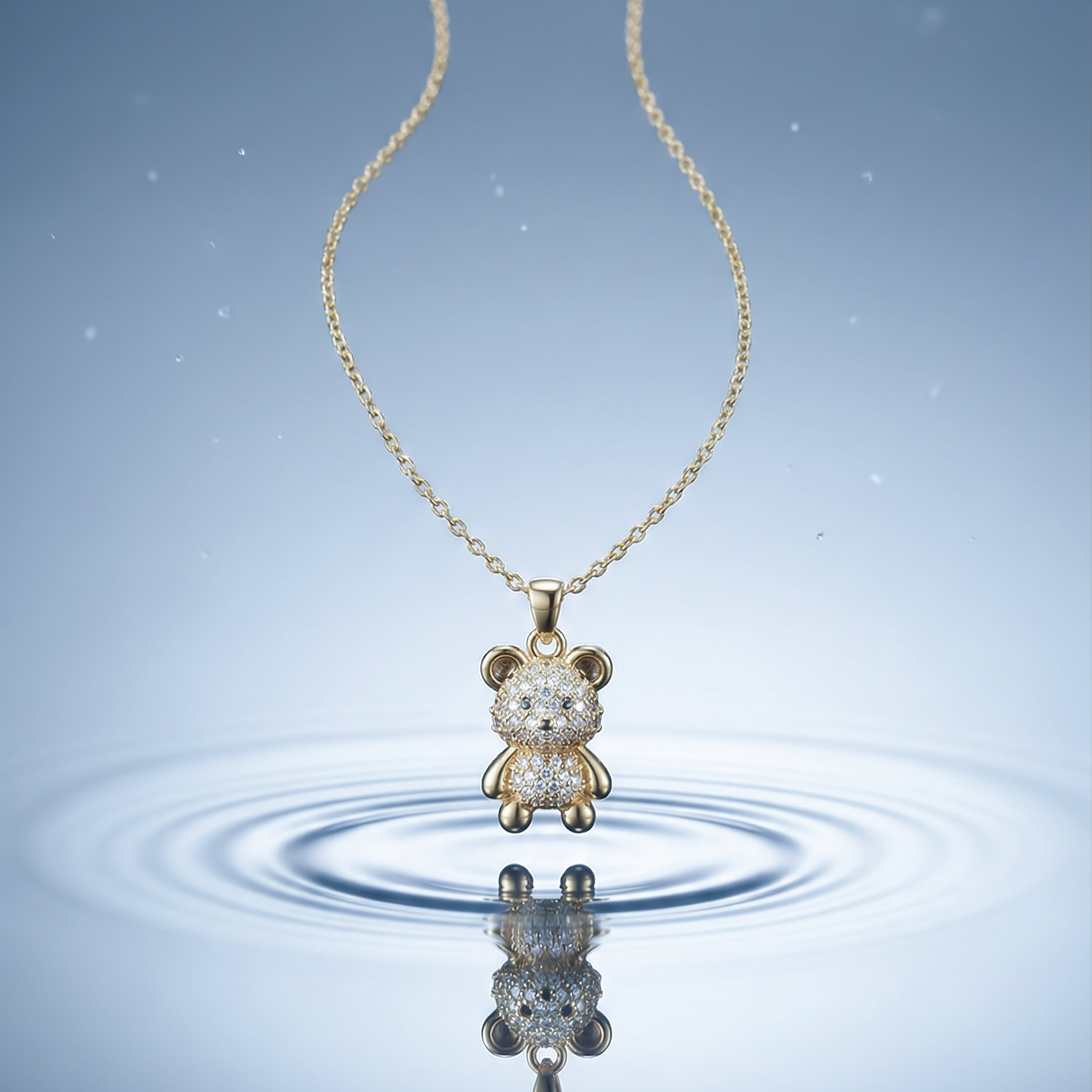 Teddy Bear Pendant Necklace GWN -133