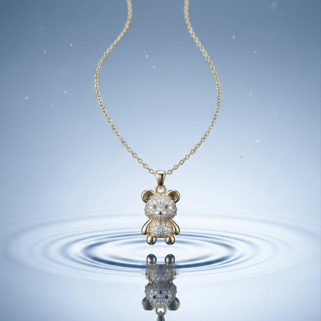 Teddy Bear Pendant Necklace GWN -133