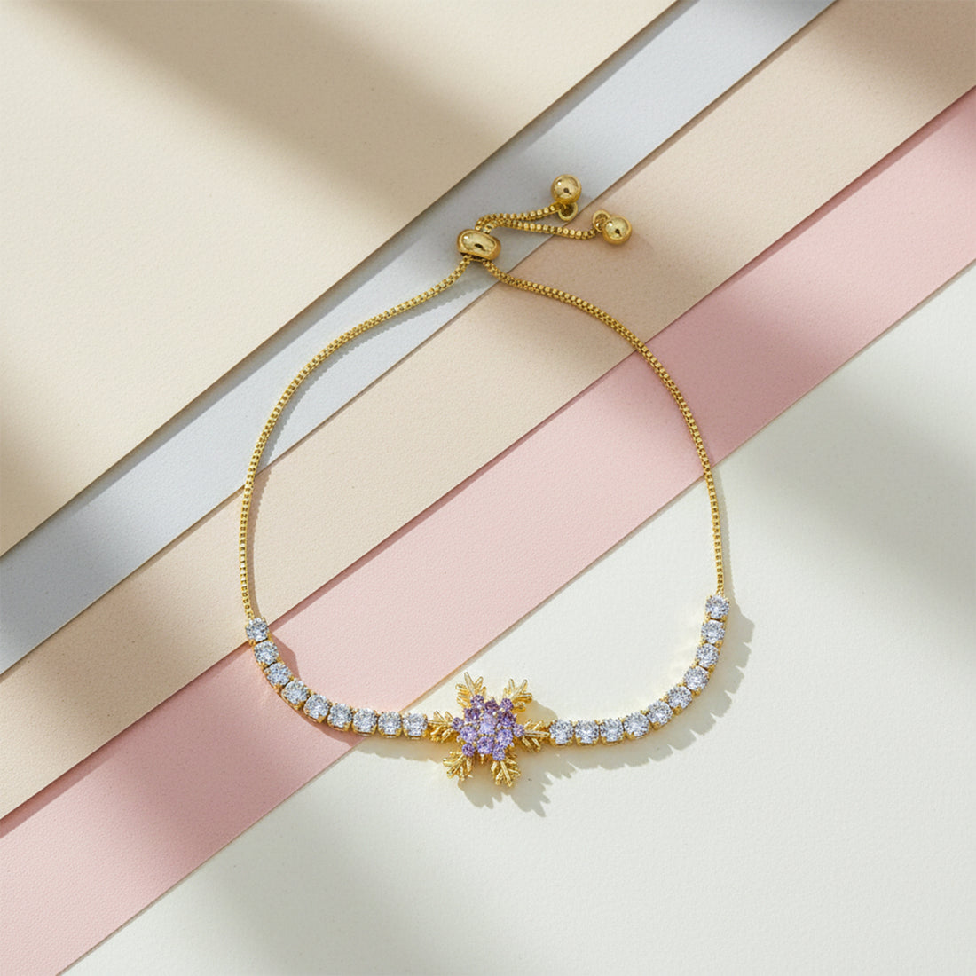 Snowflake Adjustable Bracelet GWB -116