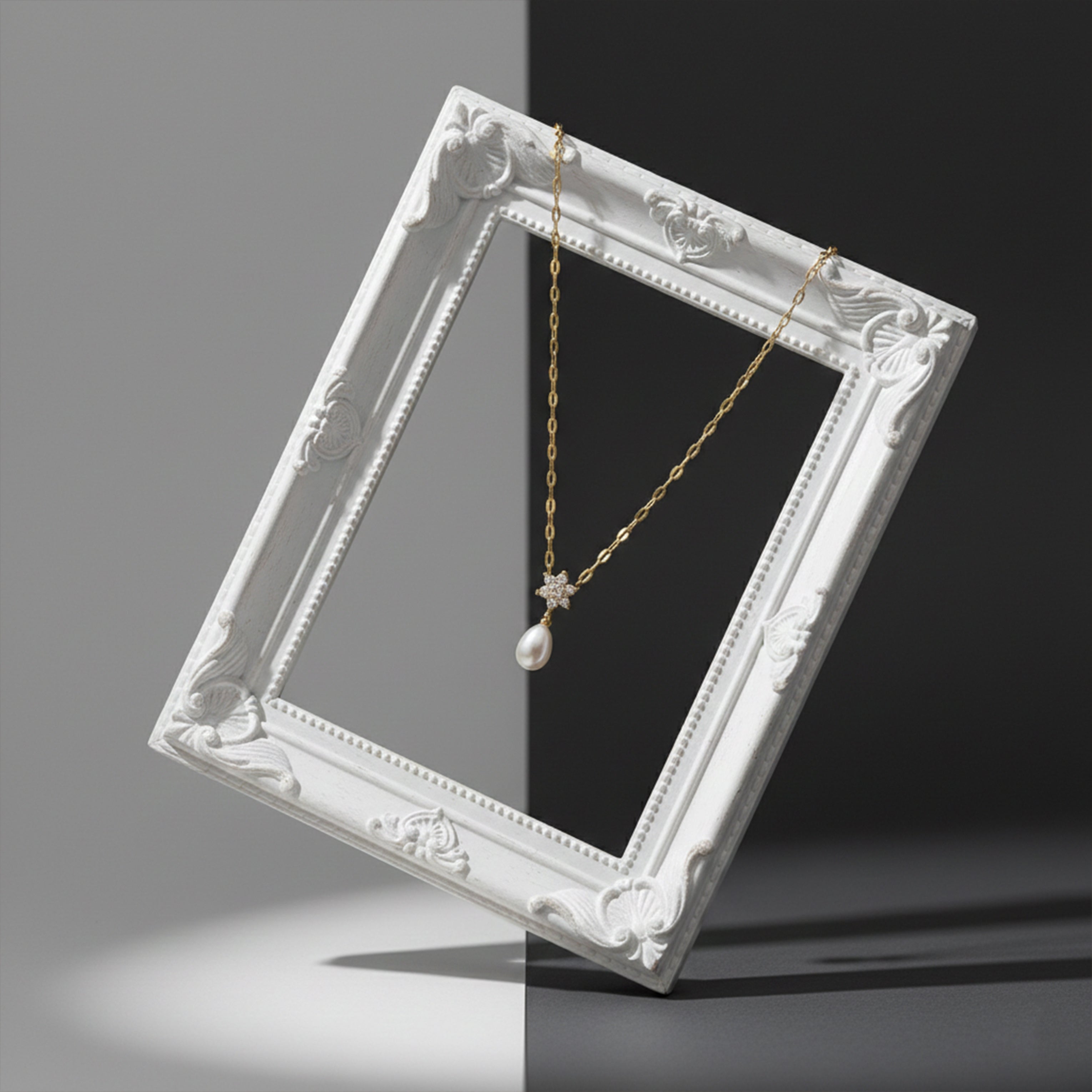 Elegant Gold Pearl Pendant GWN -37