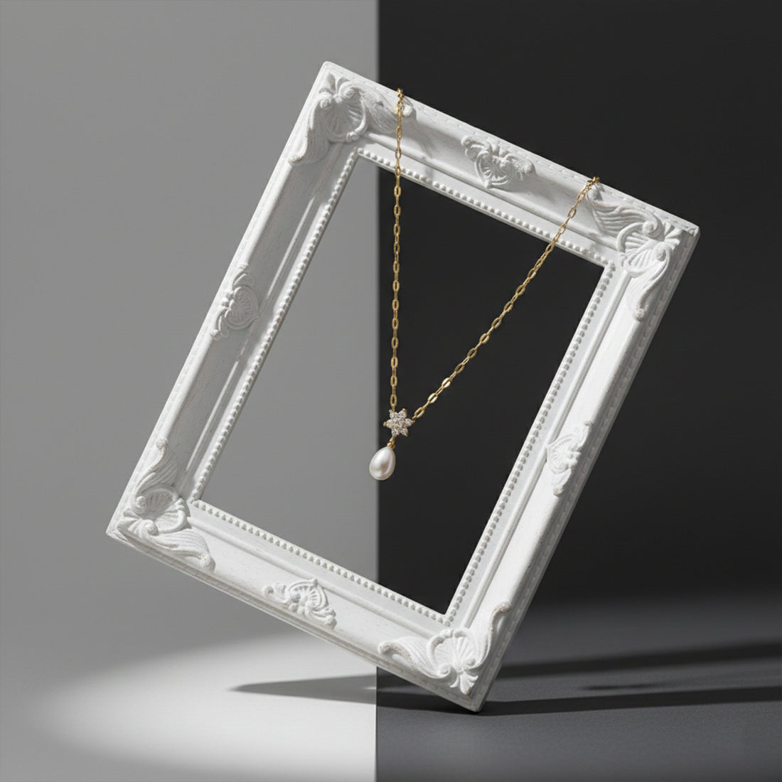 Elegant Gold Pearl Pendant GWN -37