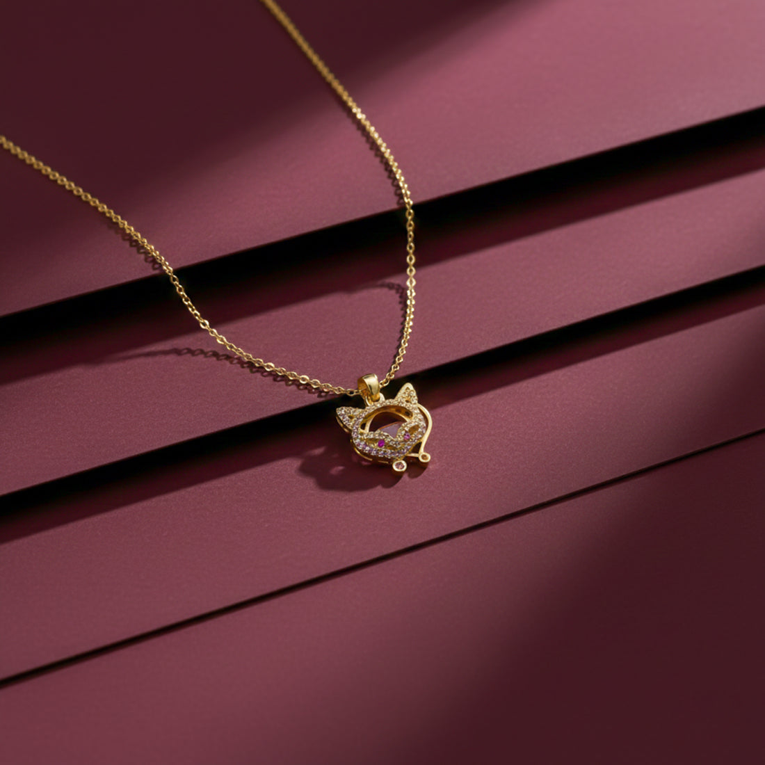 Dual Cat Neckless GWN -122