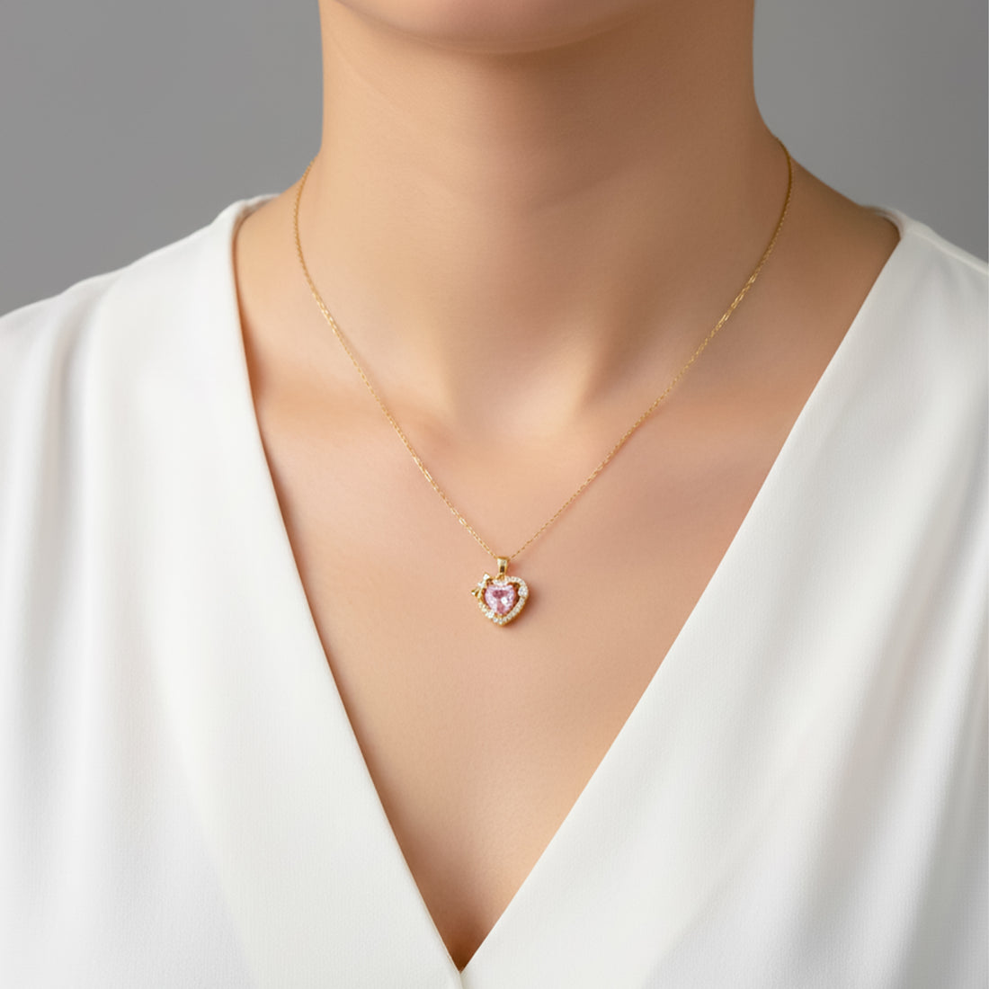 Golden Heart Neckless GWN-79