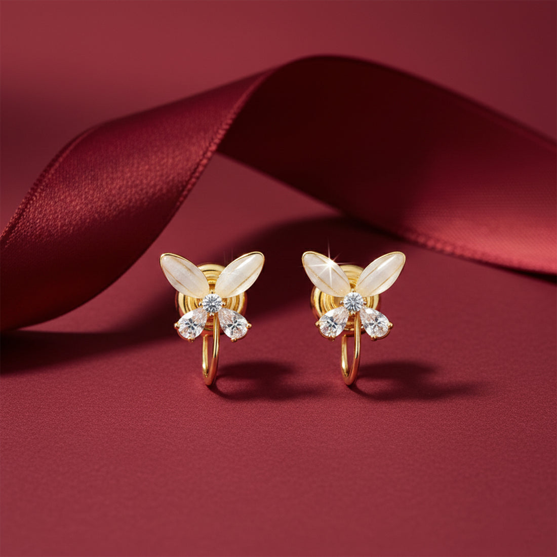 Bloom Hoop Stud Earrings GWE -101