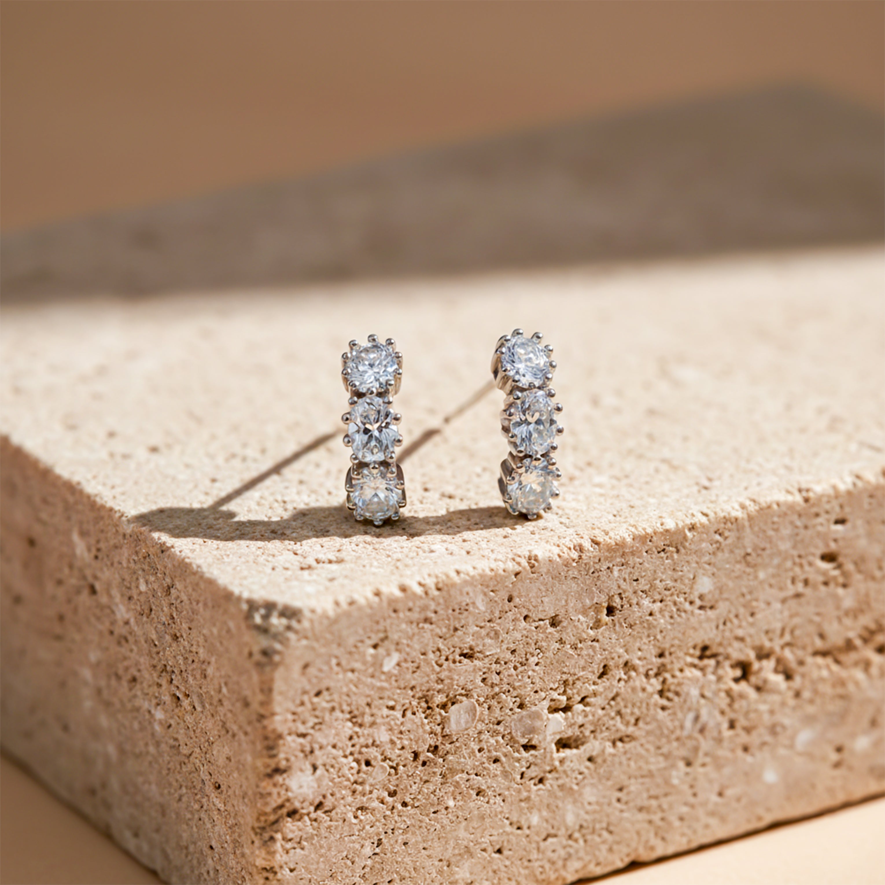 Celeste Trio Crystal Stud Earrings GWE -88