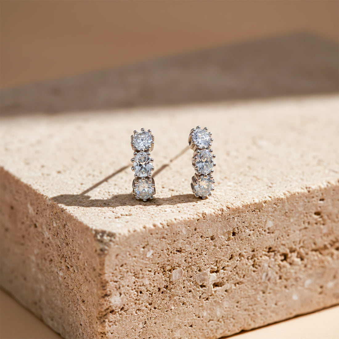 Celeste Trio Crystal Stud Earrings GWE -88