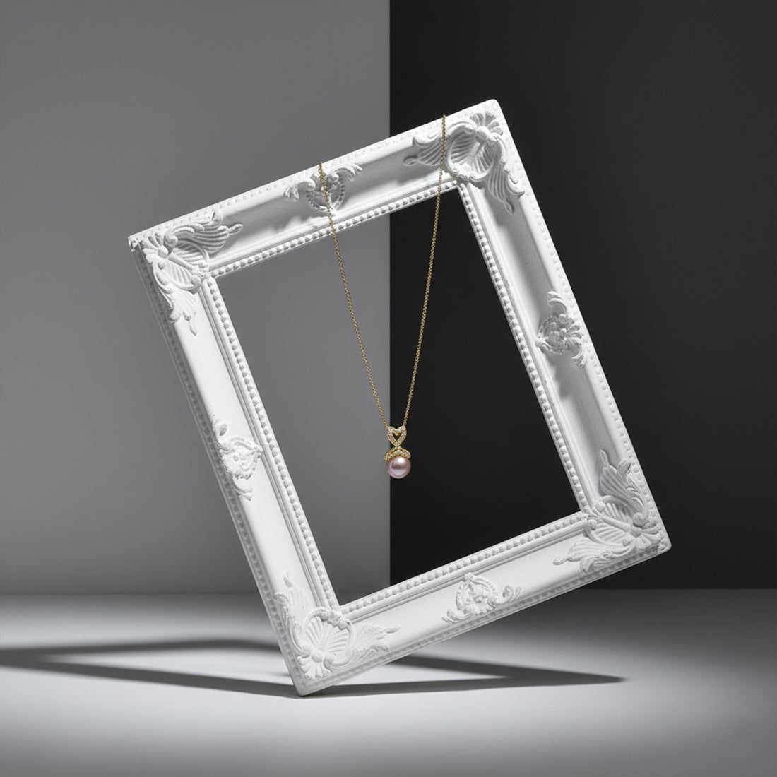 Minimalist Gold Pearl Necklace GWN -38