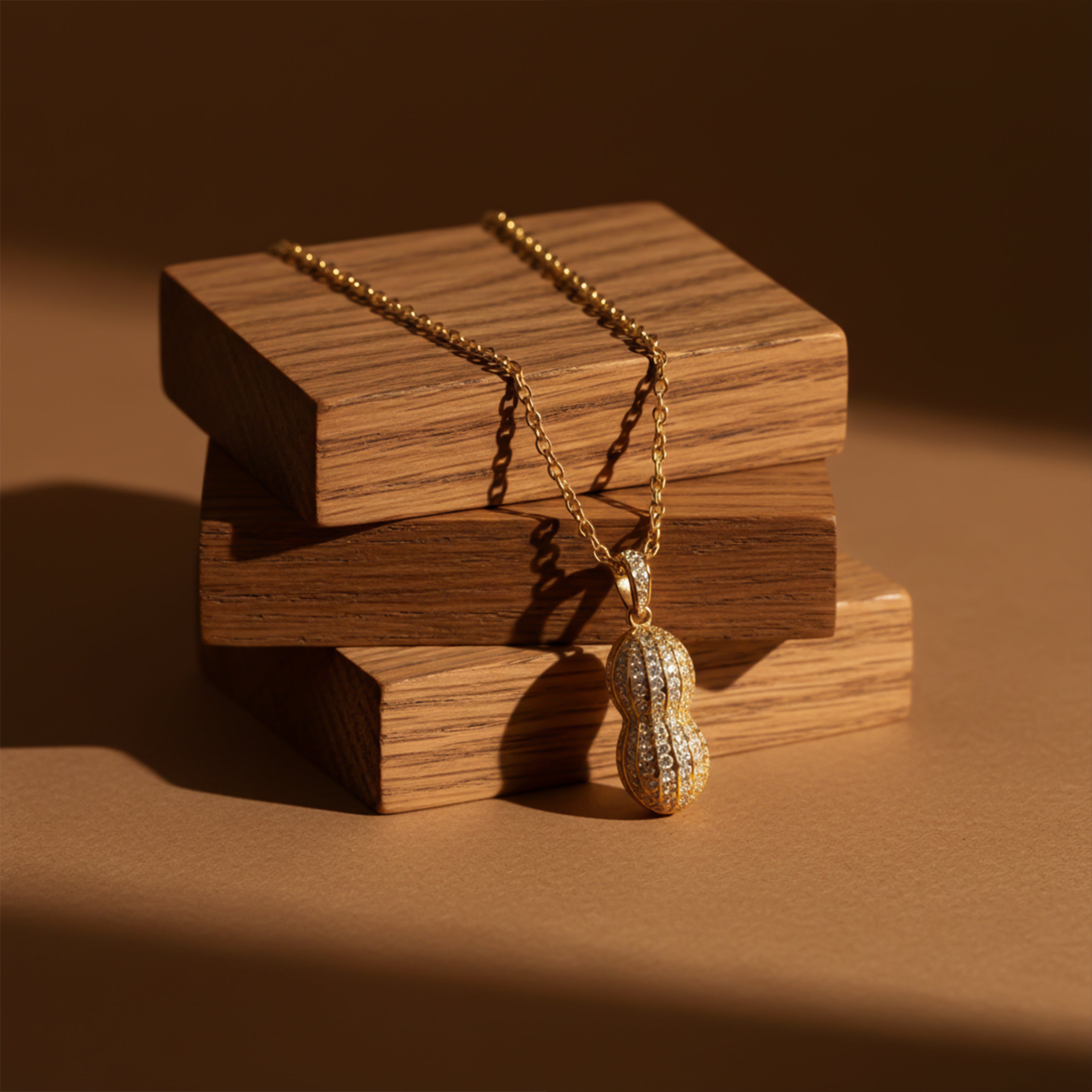 Elegant Gold Open Locket Necklace GWN -32