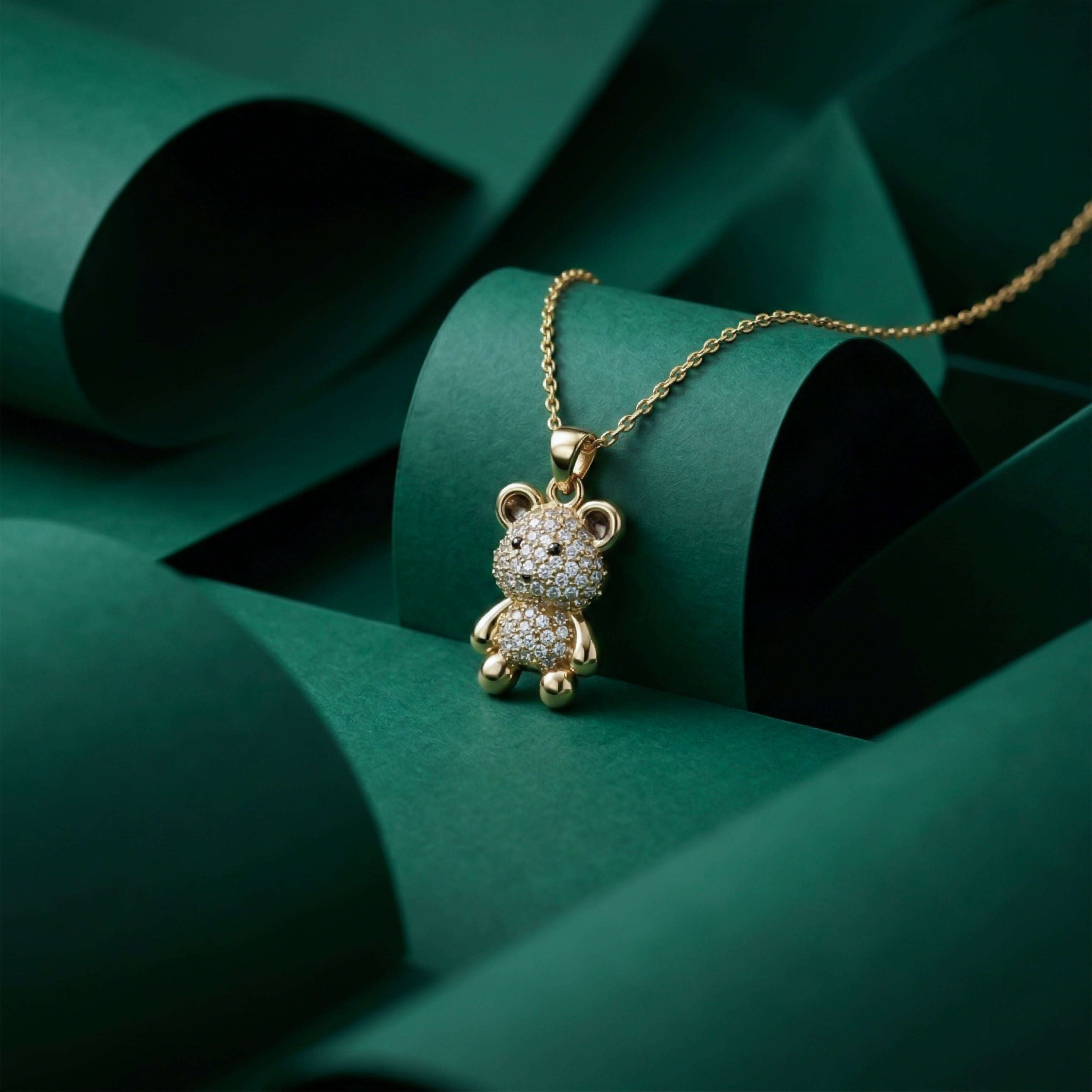 Teddy Bear Pendant Necklace GWN -133