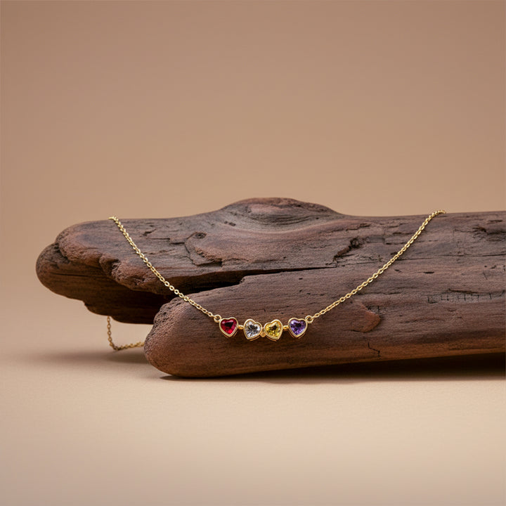 Multi-Heart Charm Neckless GWN -78