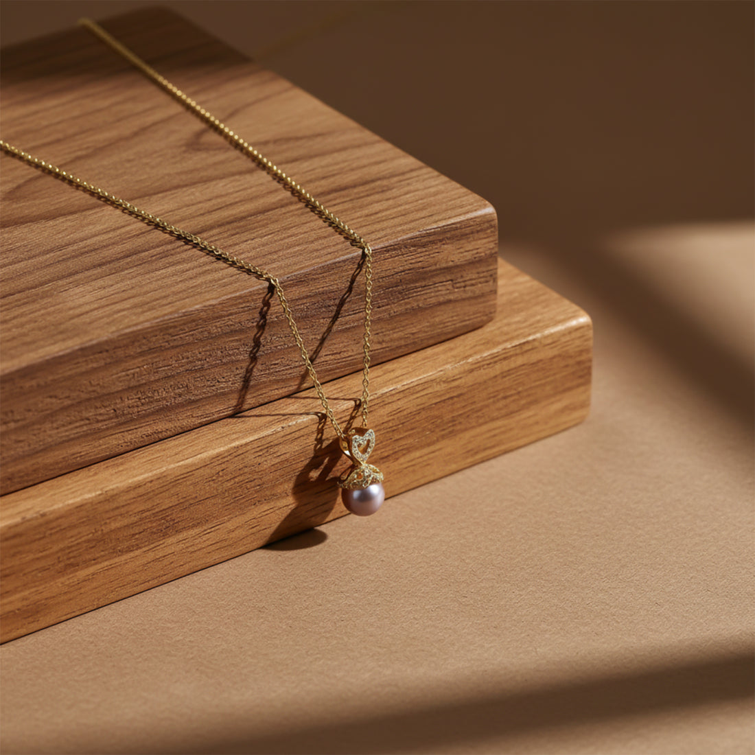 Minimalist Gold Pearl Necklace GWN -38