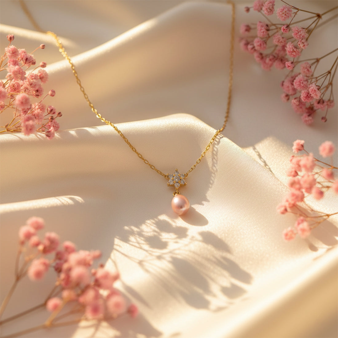 Crystal Star Pearl Pendant GWN -44