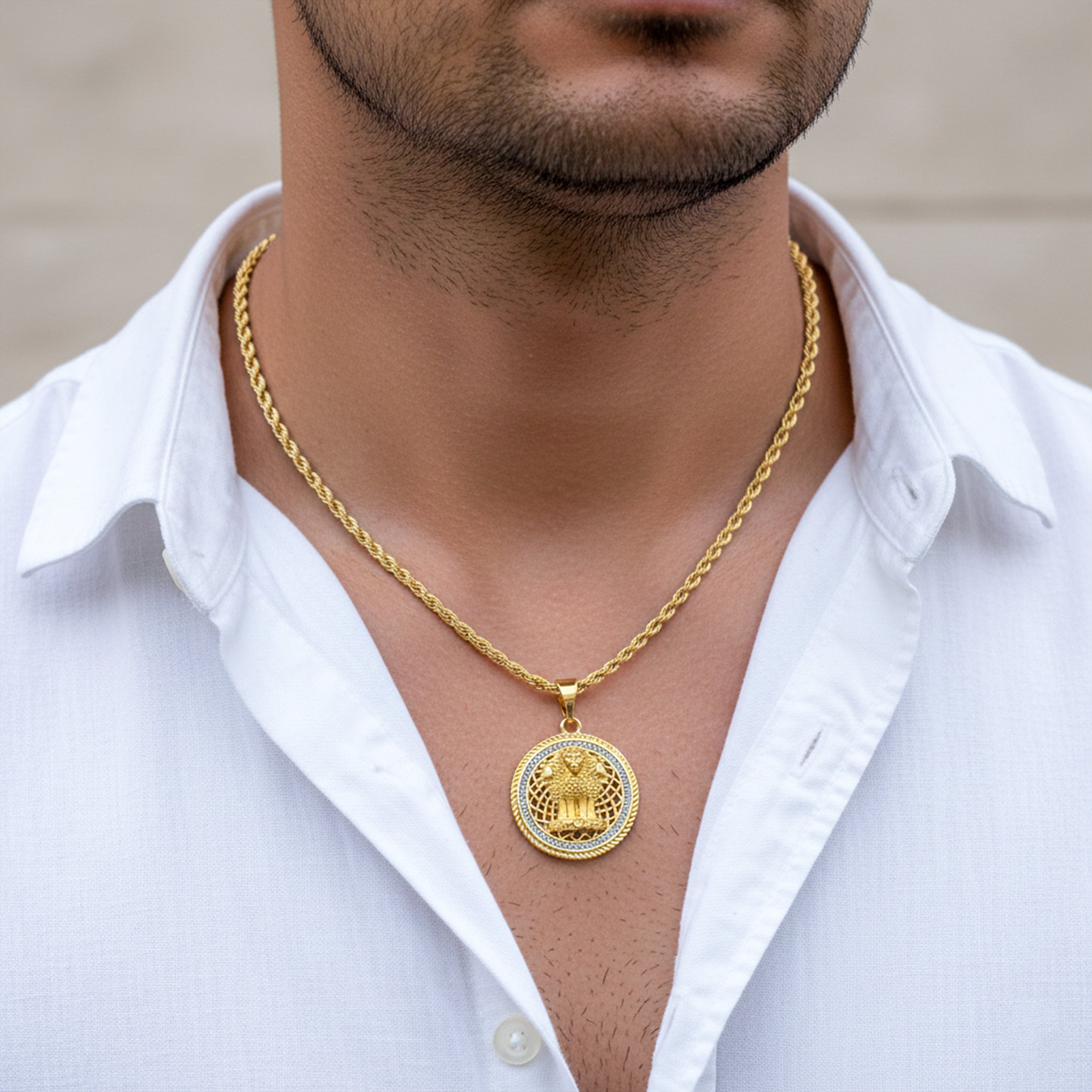 Ashoka Stambh Pendant Chain GMP -2