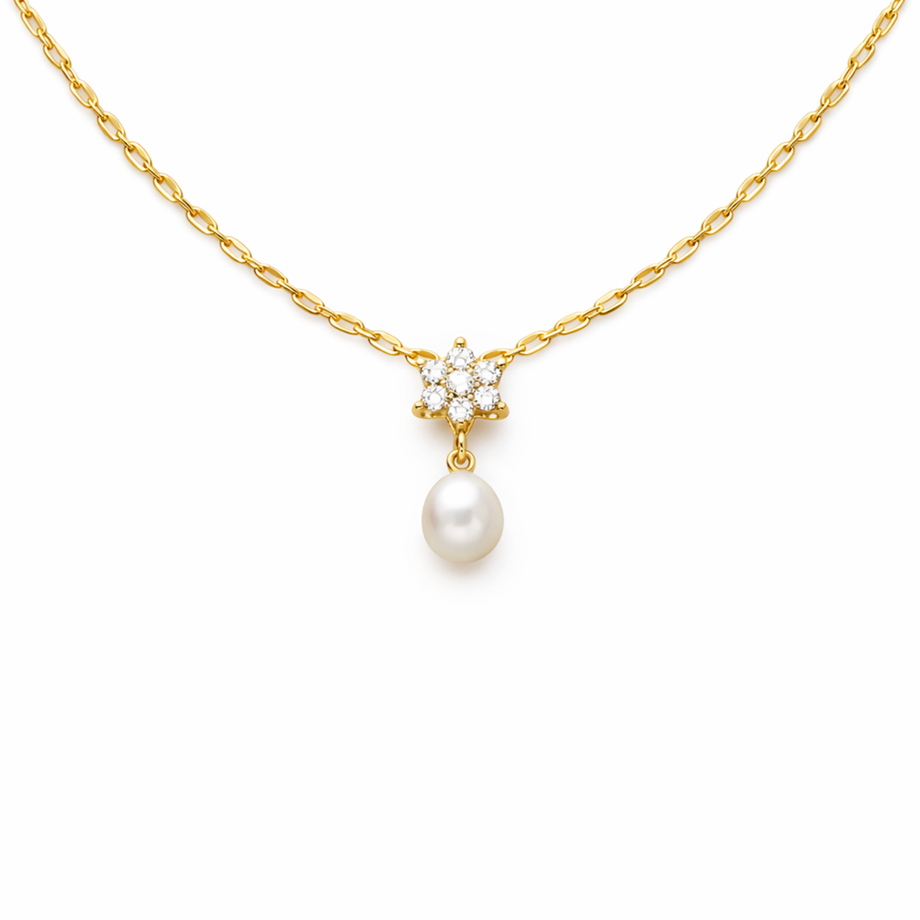 Elegant Gold Pearl Pendant GWN -37
