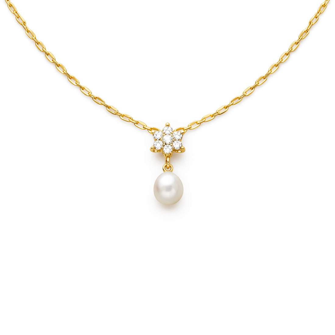 Elegant Gold Pearl Pendant GWN -37