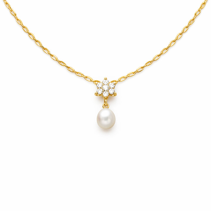 Elegant Gold Pearl Pendant GWN -37
