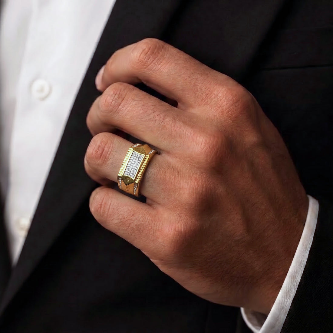 Royal Bar Gold Ring GMR -30