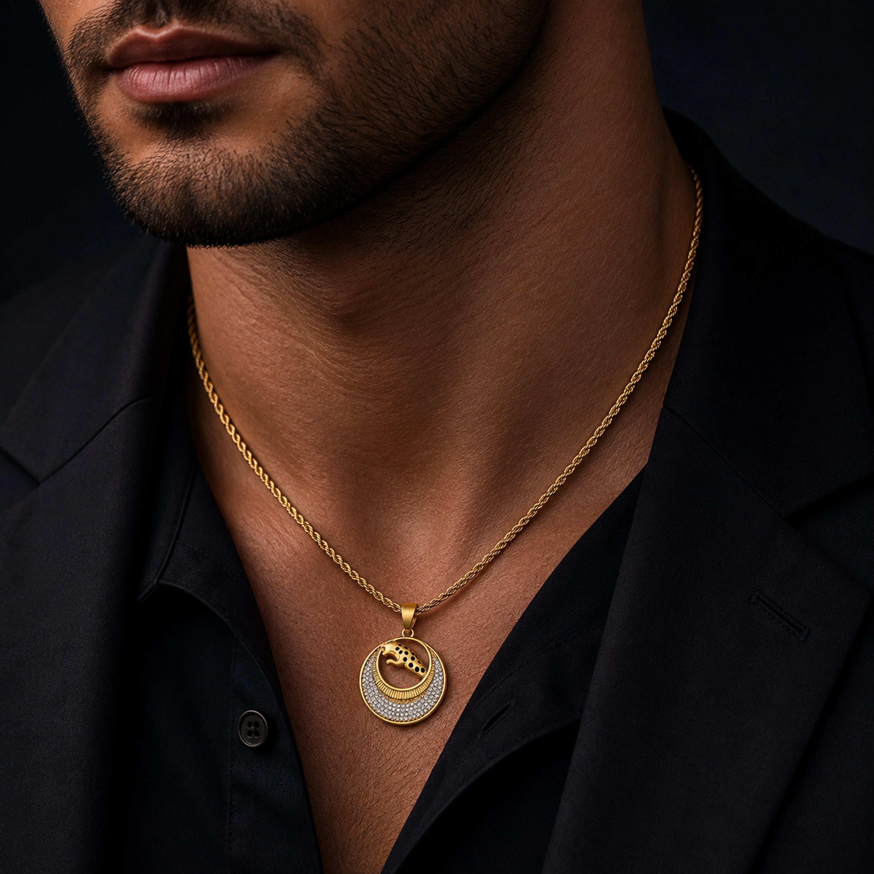 Leopard Halo Pendant GMP -5