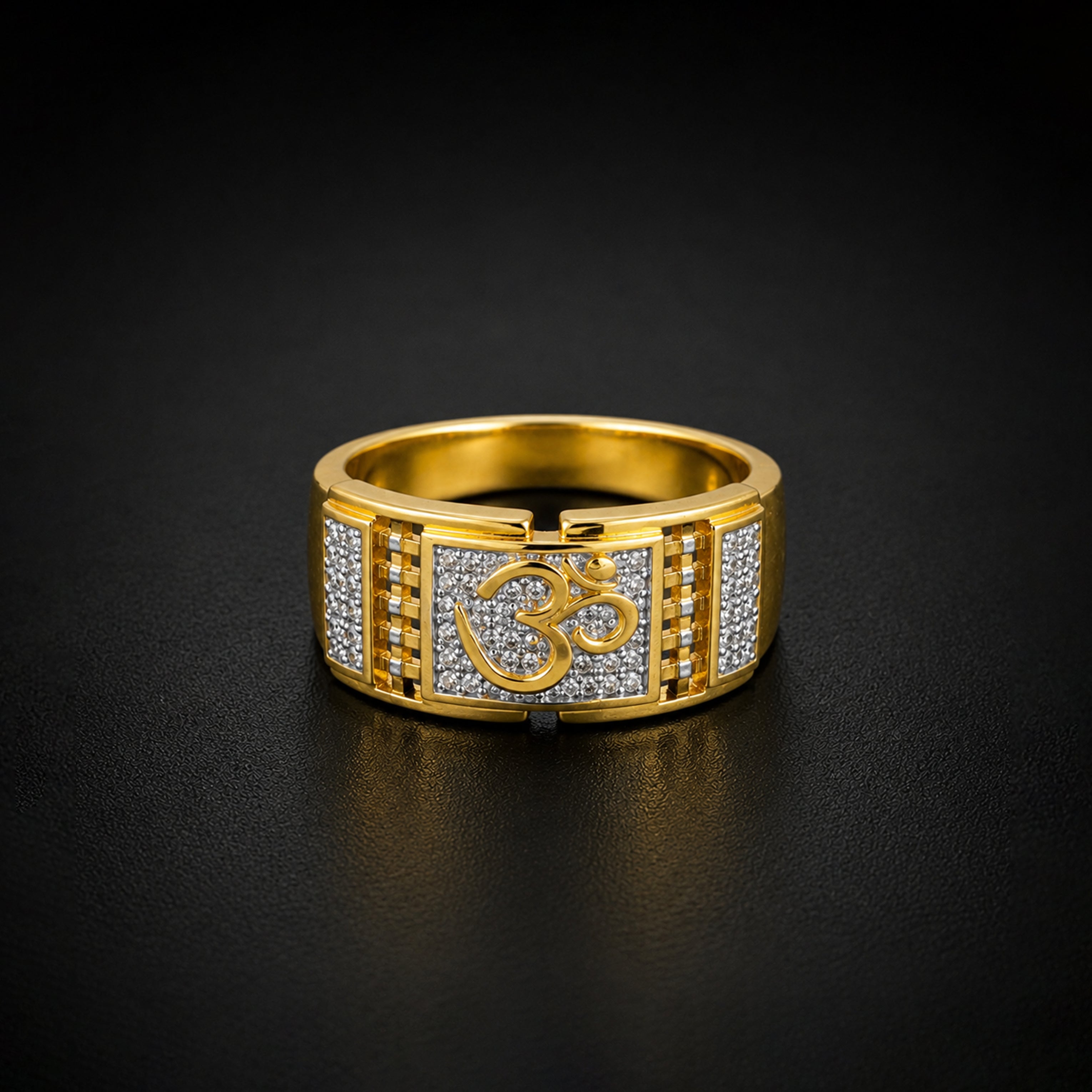 Divine Om Gold Ring GMR -28