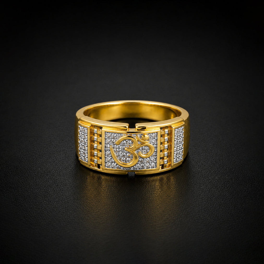 Divine Om Gold Ring GMR -28