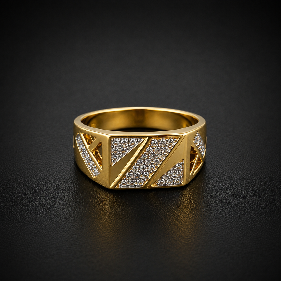 Golden Geo Mens Ring GMR -27