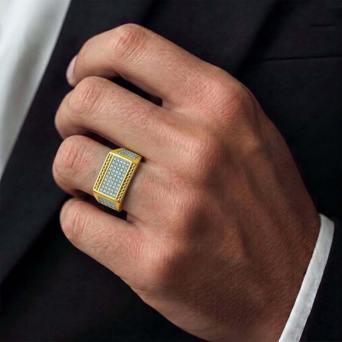 Gold & Silver Designer Ring GMR -34