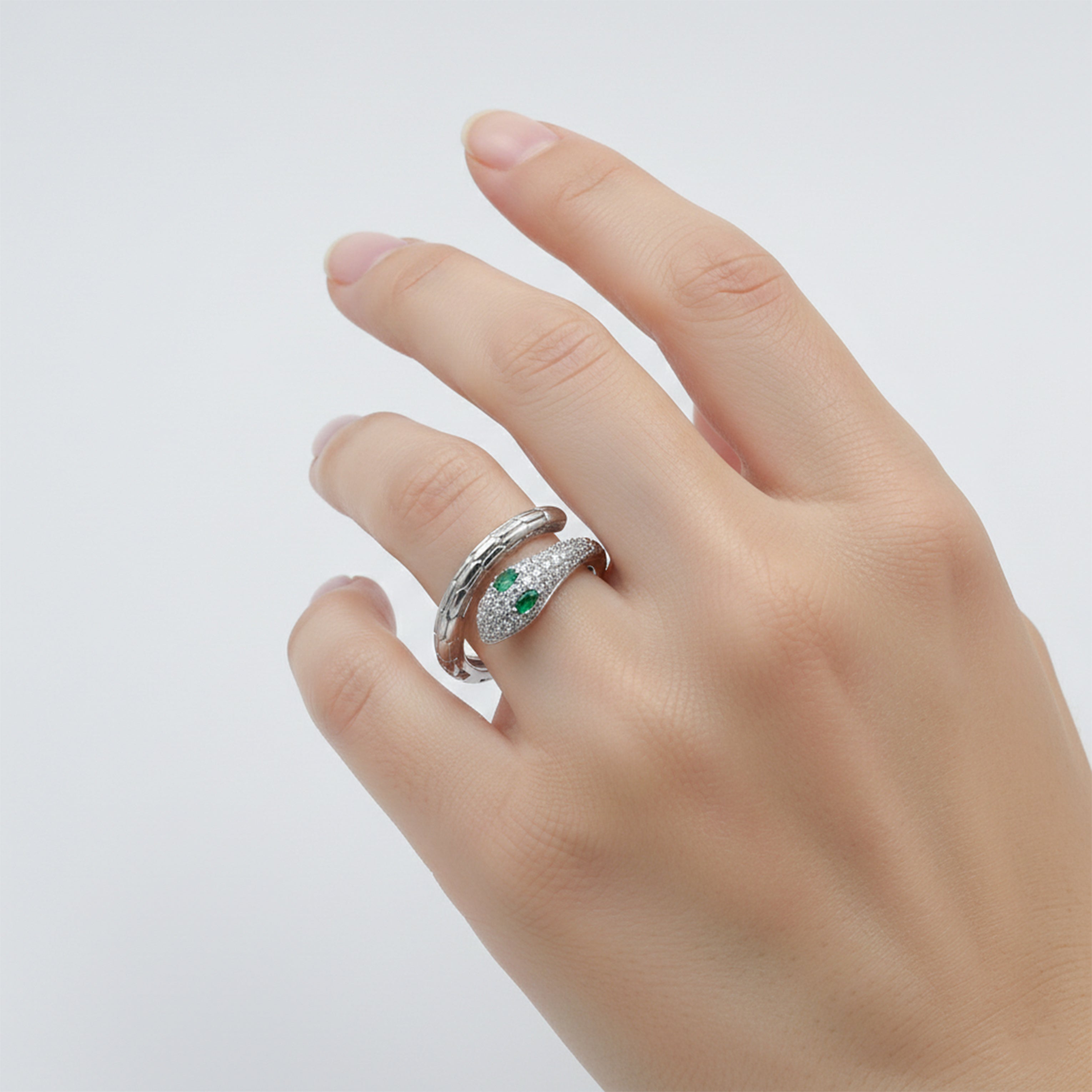 Emerald Viper Wrap Ring GWR -77