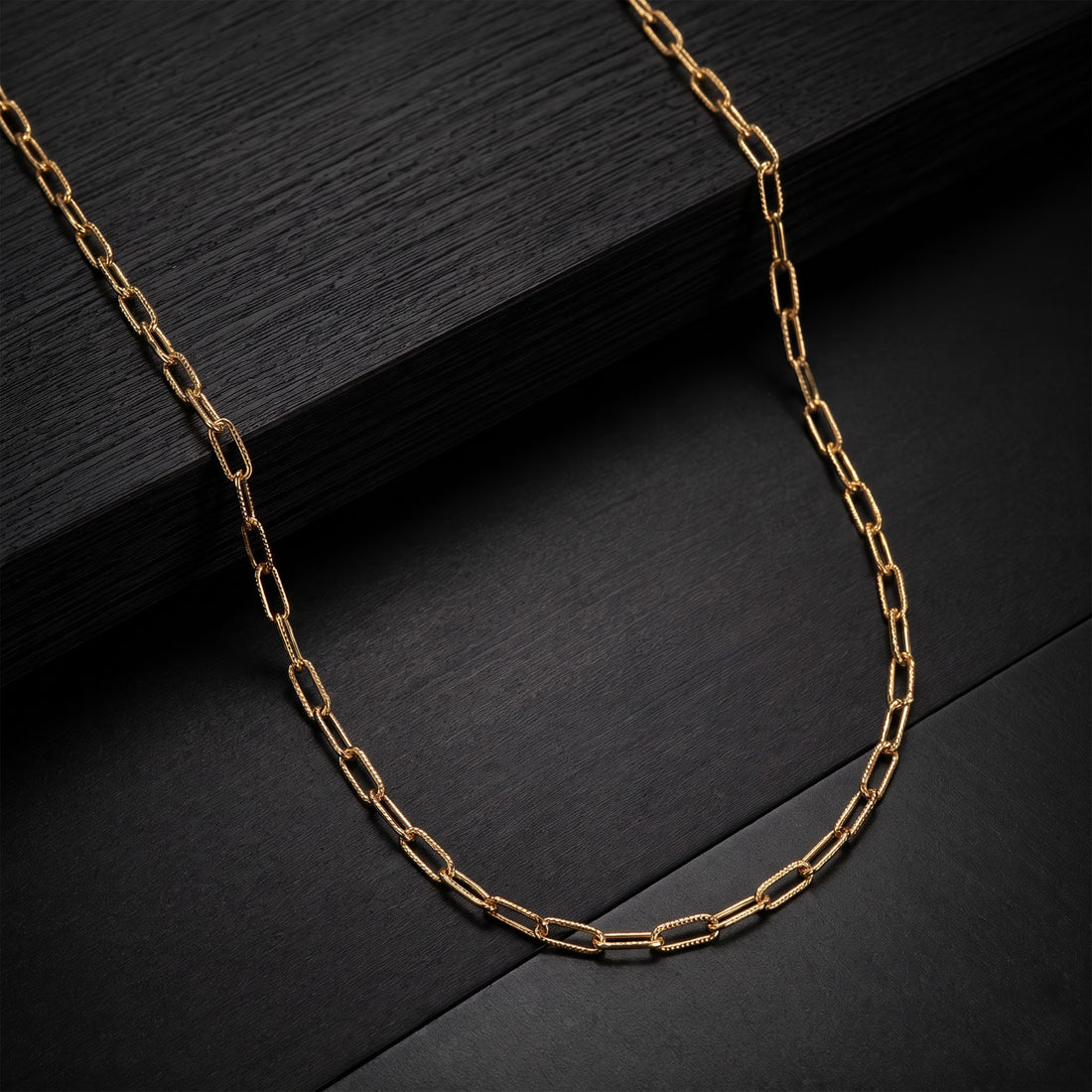 Gold Box Chain Necklace GMC -37