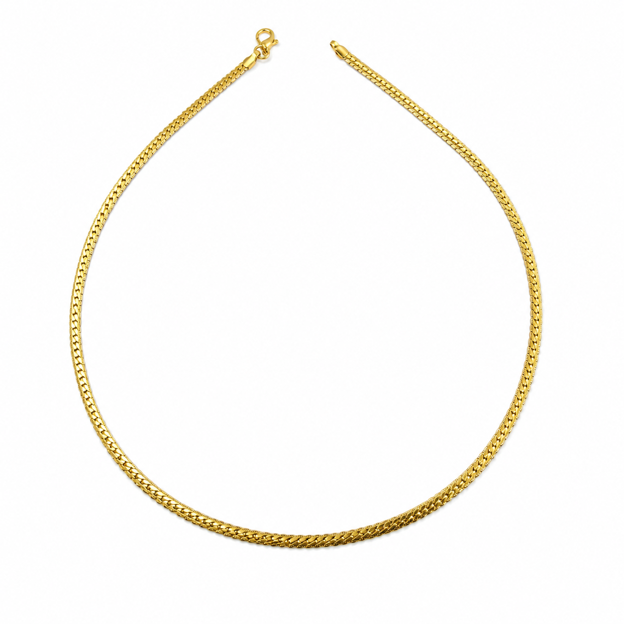 Gold flat Herringbone Chain GMC -31