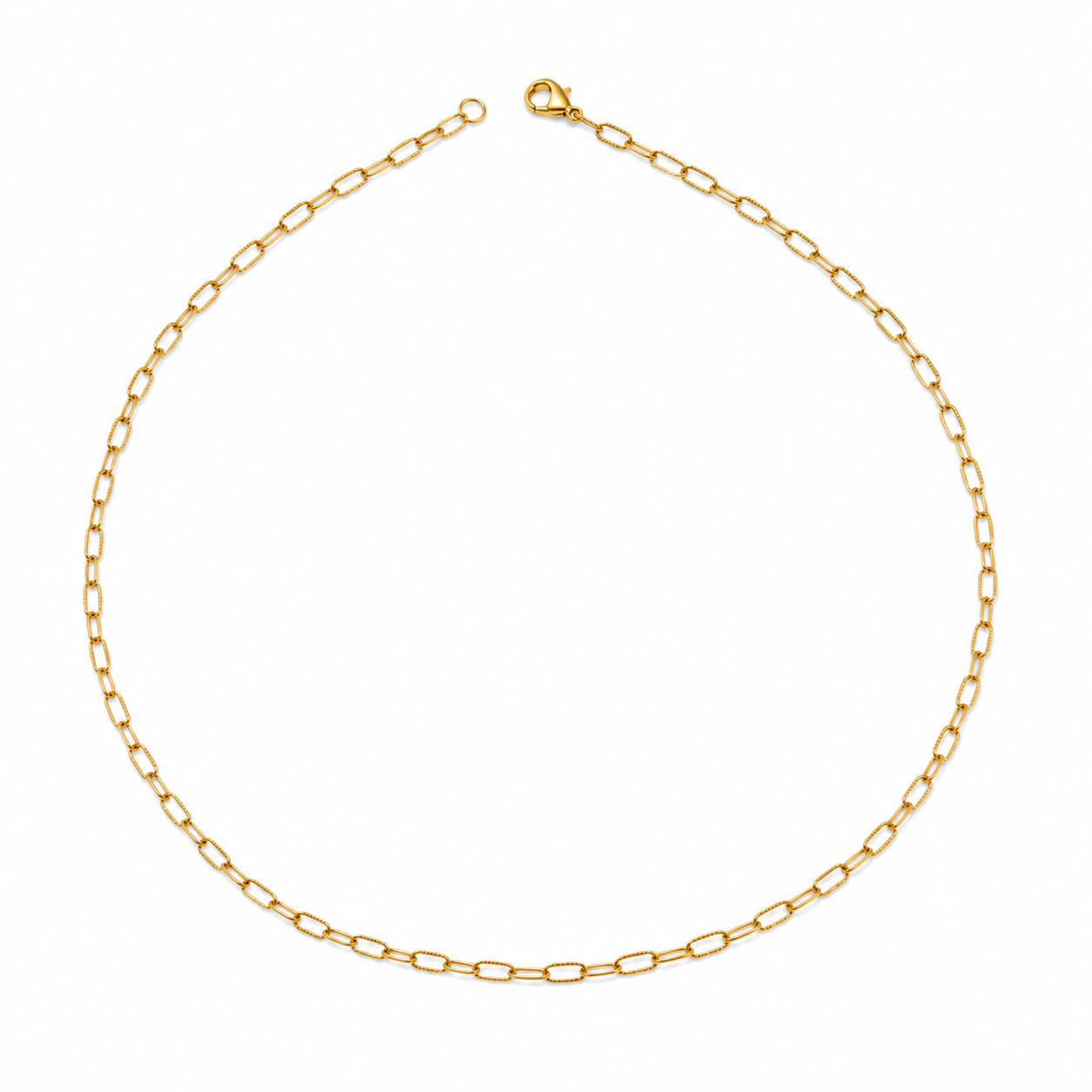 Gold Box Chain Necklace GMC -37