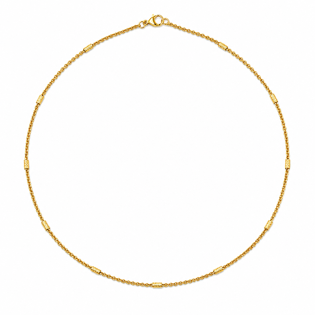 Gold Beaded Snake Chain GMC -35