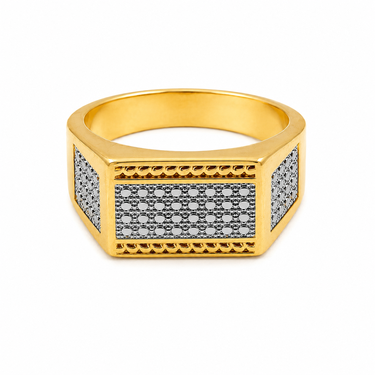 Gold & Silver Designer Ring GMR -34