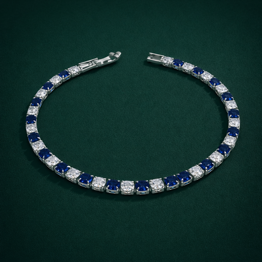 Royal Sapphire Tennis Bracelet GWB -71