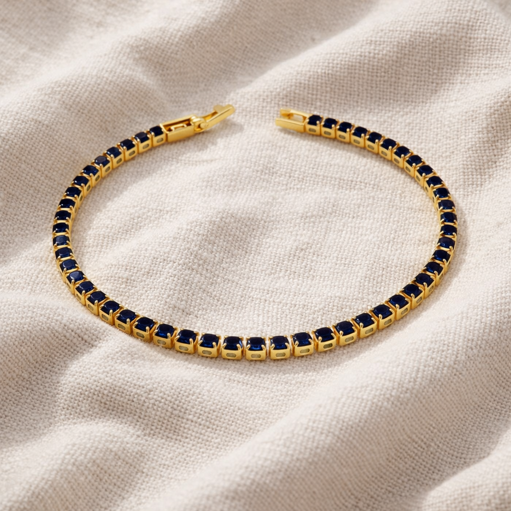 Royal Blue Luxe Tennis Bracelet GWB -75