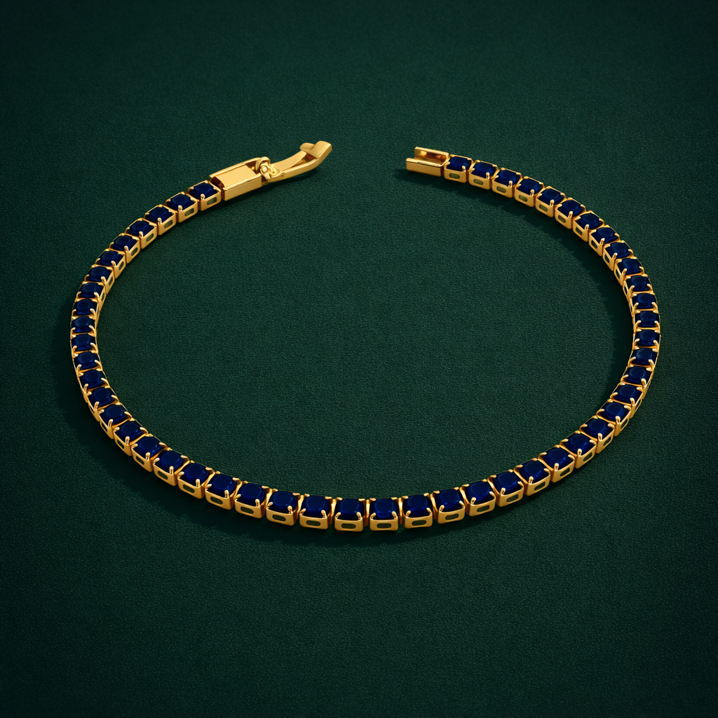 Royal Blue Luxe Tennis Bracelet GWB -75