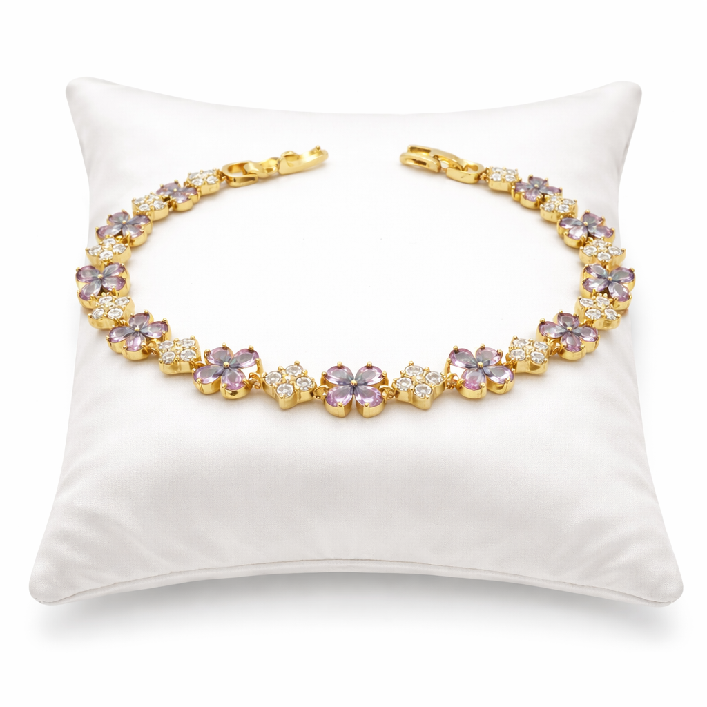 Violet Blossom Elegance Bracelet GWB -161